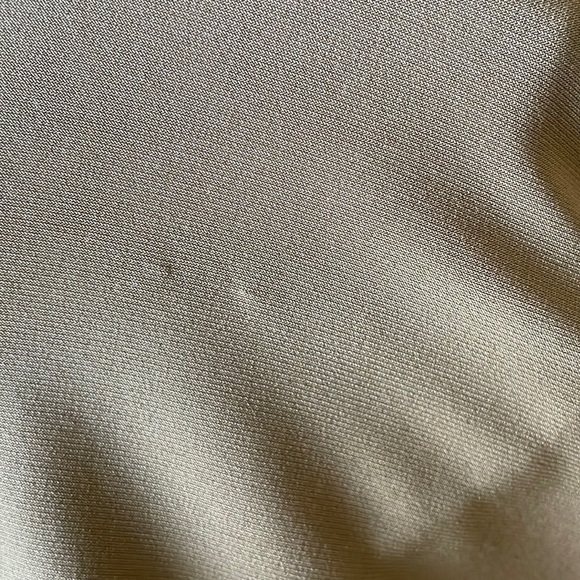 Sun Kim Neutral Taupe Stretchy Slinky Jersey Knit 3/4 Sleeve Swing Tunic - Picture 13 of 13